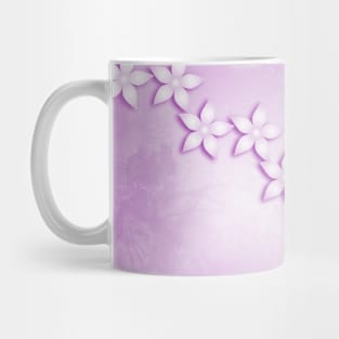 Abstract flowers and texture in pink Mug